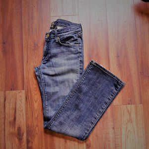7 FOR ALL MANKIND • size 30 Bootcut jeans Medium Wash distressed casual women's